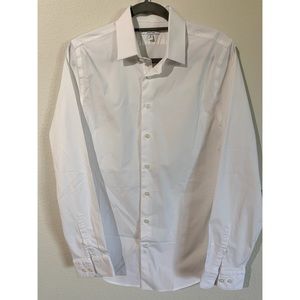 Express Extra Slim White Button Down